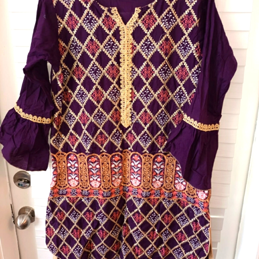 Pakistani / Indian purple kurti.